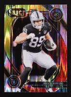 Brock Bowers 2024 Select Prizm Red and Yellow Shock #222 RC at PristineAuction.com