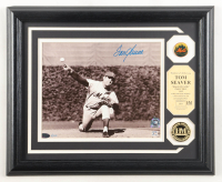 Tom Seaver Signed Mets Custom Framed Matted Photo Display (Steiner) at PristineAuction.com