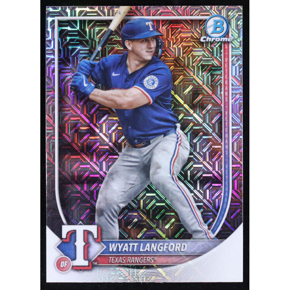Wyatt Langford 2025 Bowman Chrome #36 at PristineAuction.com