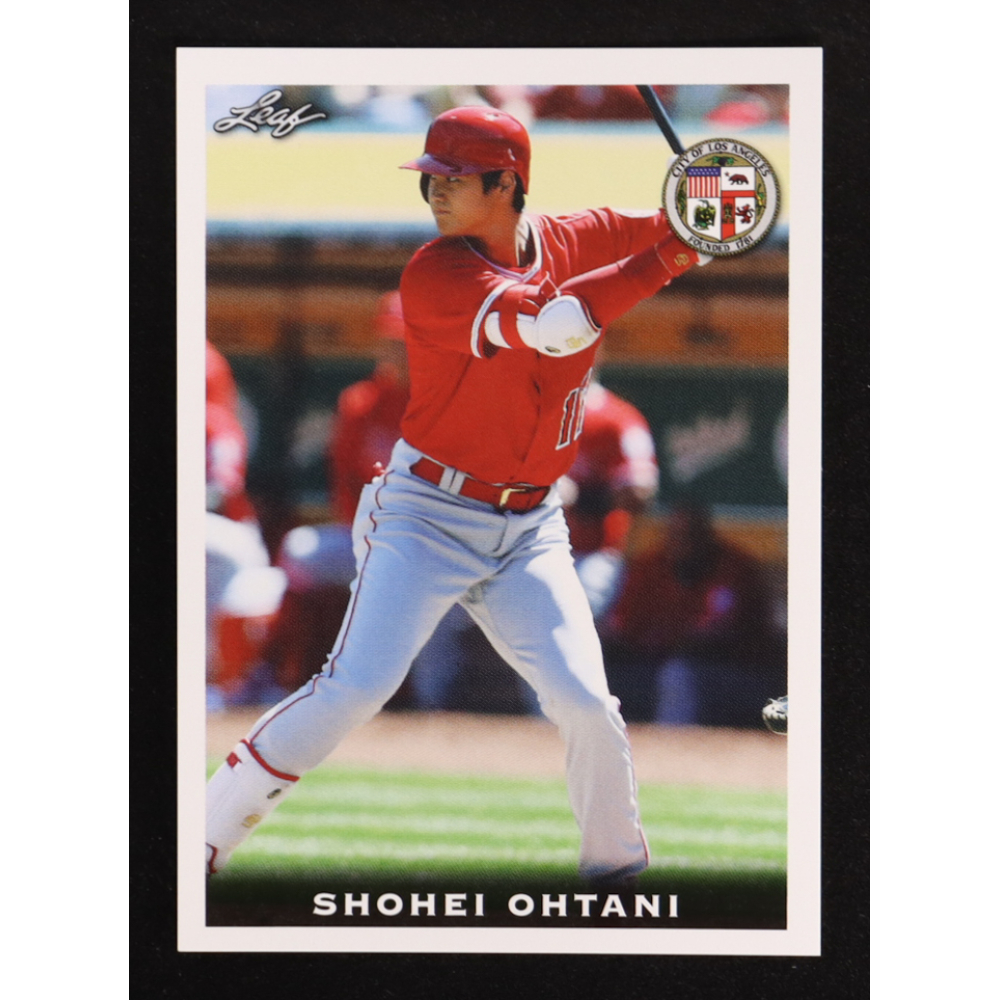 Shohei Ohtani 2018 Leaf National Convention Shohei Ohtani #Rookie01 RC at PristineAuction.com