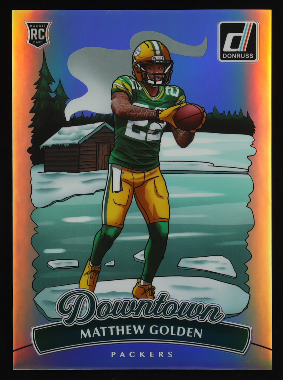 Matthew Golden 2025 Donruss Downtown! #18 RC at PristineAuction.com Matthew Golden 2025 Donruss Downtown! #18 RC at PristineAuction.com