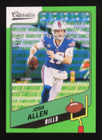 Josh Allen 2021 Classics Timeless Tributes Green #63 #20/25 at PristineAuction.com