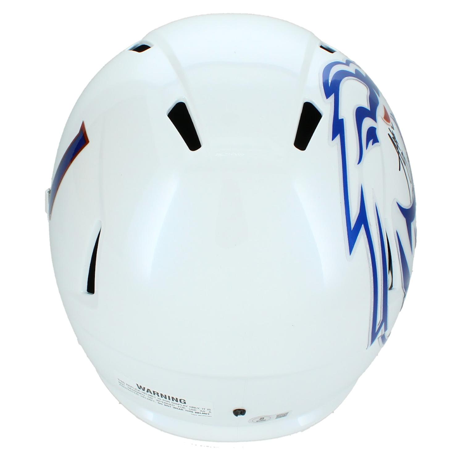 Ashton Jeanty Signed Boise State Broncos Full-Size Speed Helmet (Beckett) at PristineAuction.com Ashton Jeanty Signed Boise State Broncos Full-Size Speed Helmet (Beckett) at PristineAuction.com