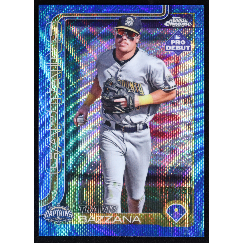 Travis Bazzana 2025 Topps Chrome Pro Debut Blue Refractors #PDC-100 RC #127/150 at PristineAuction.com