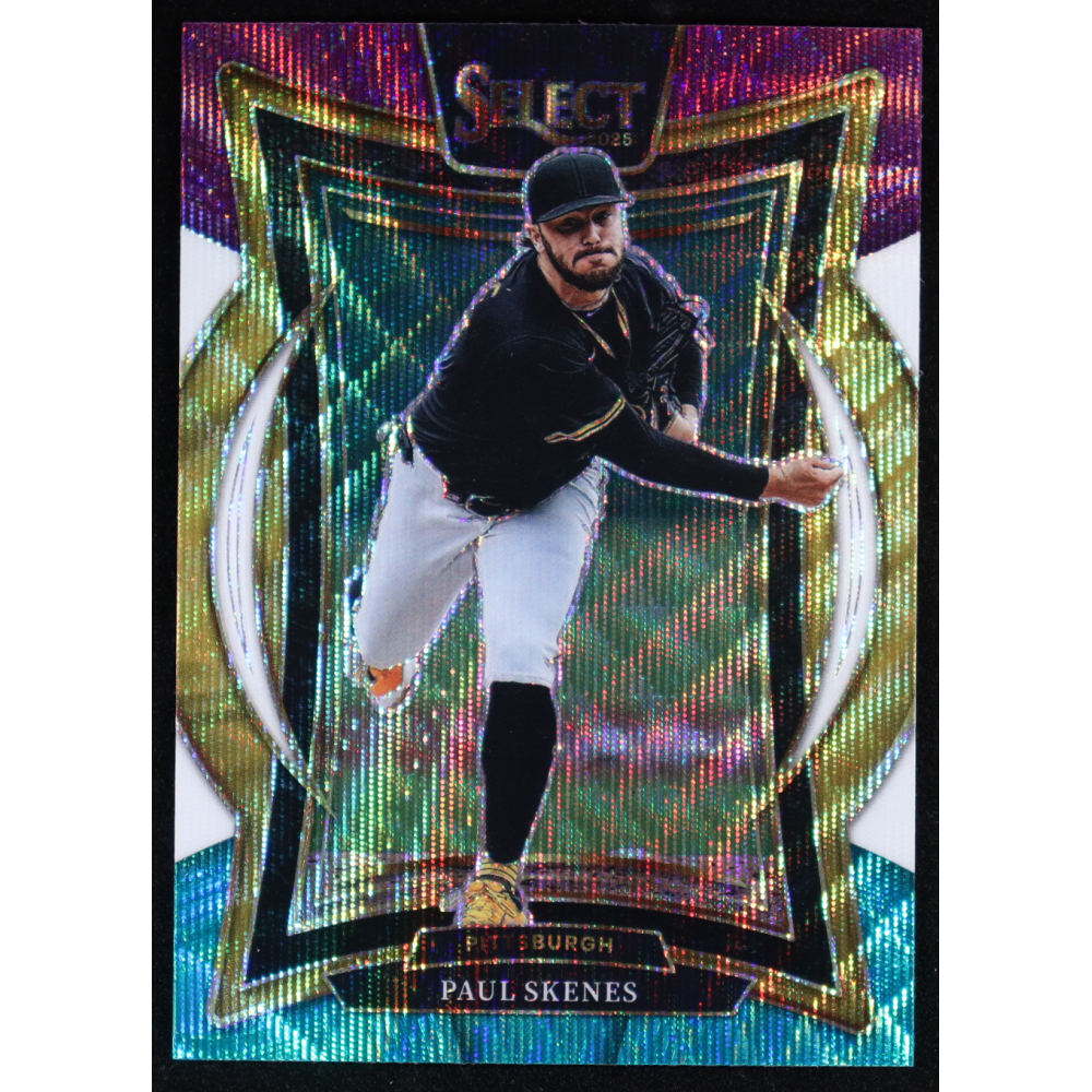 Paul Skenes 2025 Panini Select Concourse Tri-Color Prizm #28 at PristineAuction.com