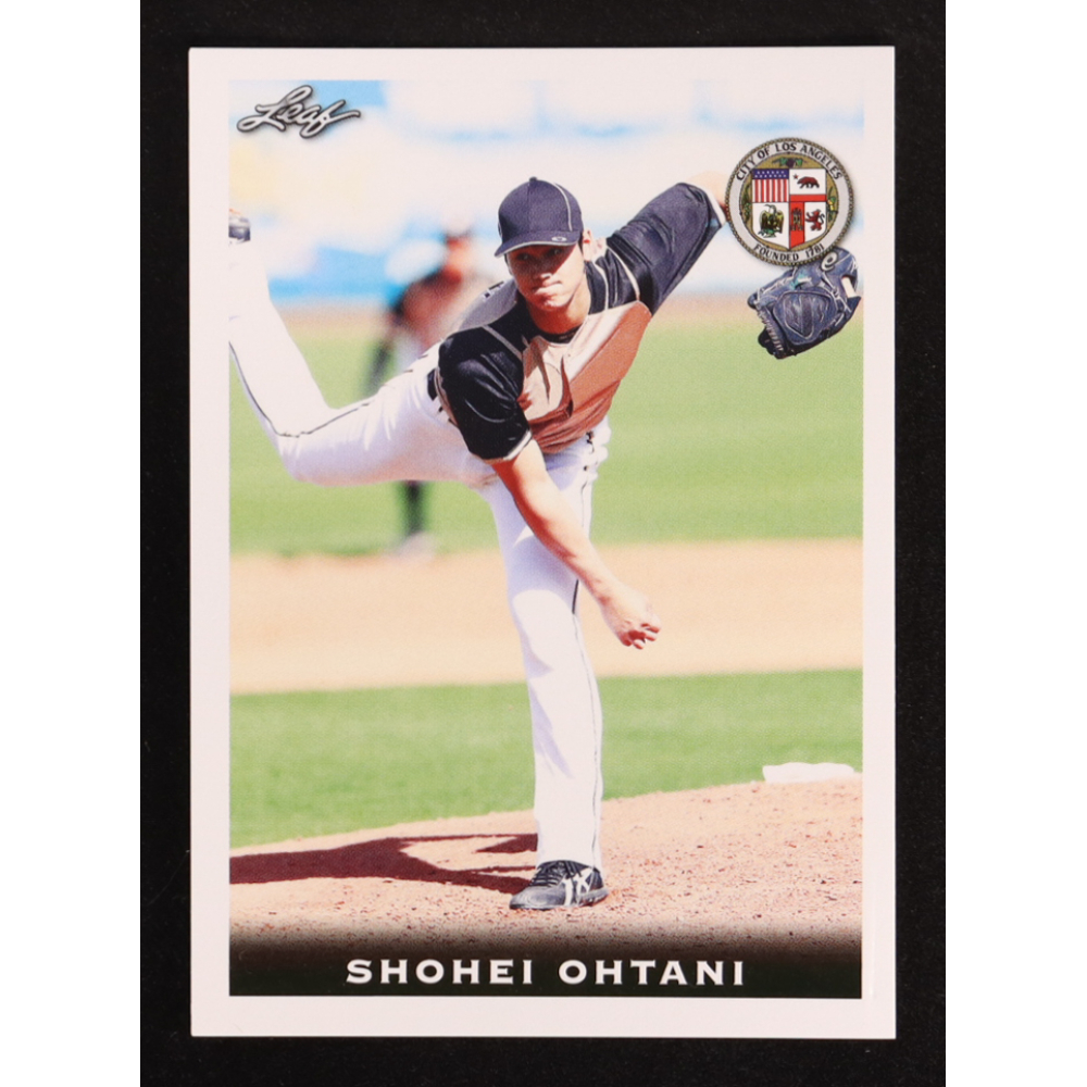Shohei Ohtani 2018 Leaf National Convention Shohei Ohtani #Rookie05 RC at PristineAuction.com