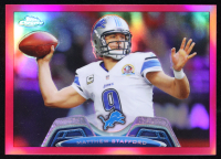 Matthew Stafford 2013 Topps Chrome Pink Refractors #140 #088/399 at PristineAuction.com