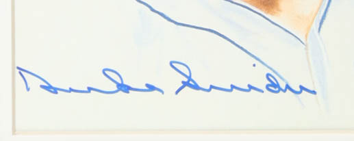 Duke Snider Signed Dodgers Custom Framed Matted Art Print Display (Highland Mint) at PristineAuction.com Duke Snider Signed Dodgers Custom Framed Matted Art Print Display (Highland Mint) at PristineAuction.com