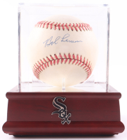 Bob Lemon Signed OAL Baseball with Display Case & White Sox Pin (PSA) at PristineAuction.com