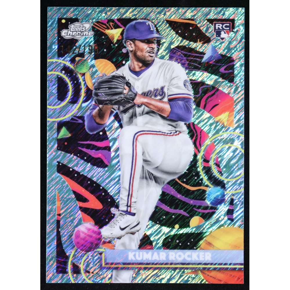 Kumar Rocker 2025 Cosmic Chrome Aqua Equinox Refractors #120 RC #142/199 at PristineAuction.com