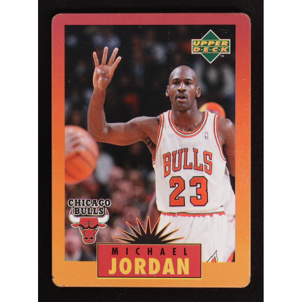 Michael Jordan 1996 Upper Deck Jordan Metal Orange #1 at PristineAuction.com