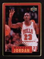 Michael Jordan 1996 Upper Deck Jordan Metal Red Black #5 at PristineAuction.com