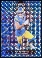 Puka Nacua 2024 Panini Mosaic Mosaic Reactive Blue #130 at PristineAuction.com