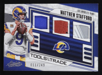 Matthew Stafford 2023 Absolute Tools of the Trade Triple Materials #22 #011/249 at PristineAuction.com