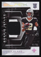 Chris Olave 2022 Panini Black Rookie Influx Memorabilia Silver #13 RC #83/99 at PristineAuction.com