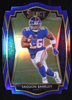 Saquon Barkley 2020 Select Prizm Blue Die Cut #115 at PristineAuction.com