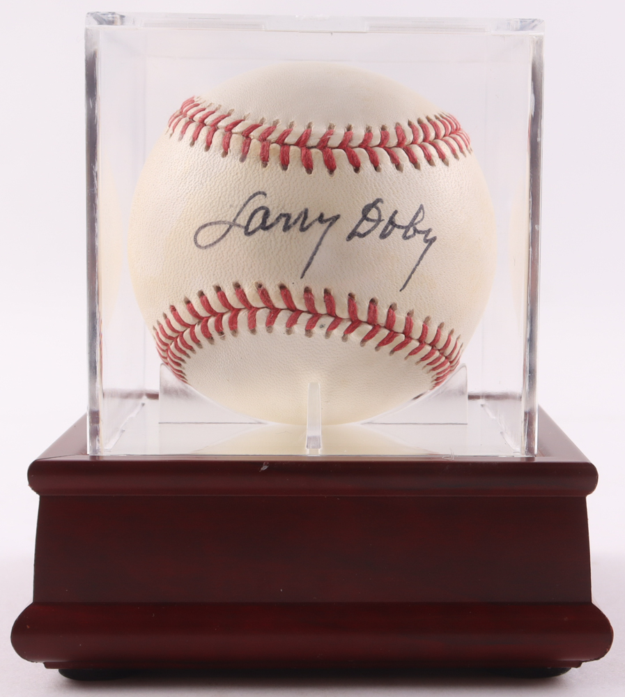 Larry Doby Signed OAL Baseball in Display Case (PSA) at PristineAuction.com Larry Doby Signed OAL Baseball in Display Case (PSA) at PristineAuction.com