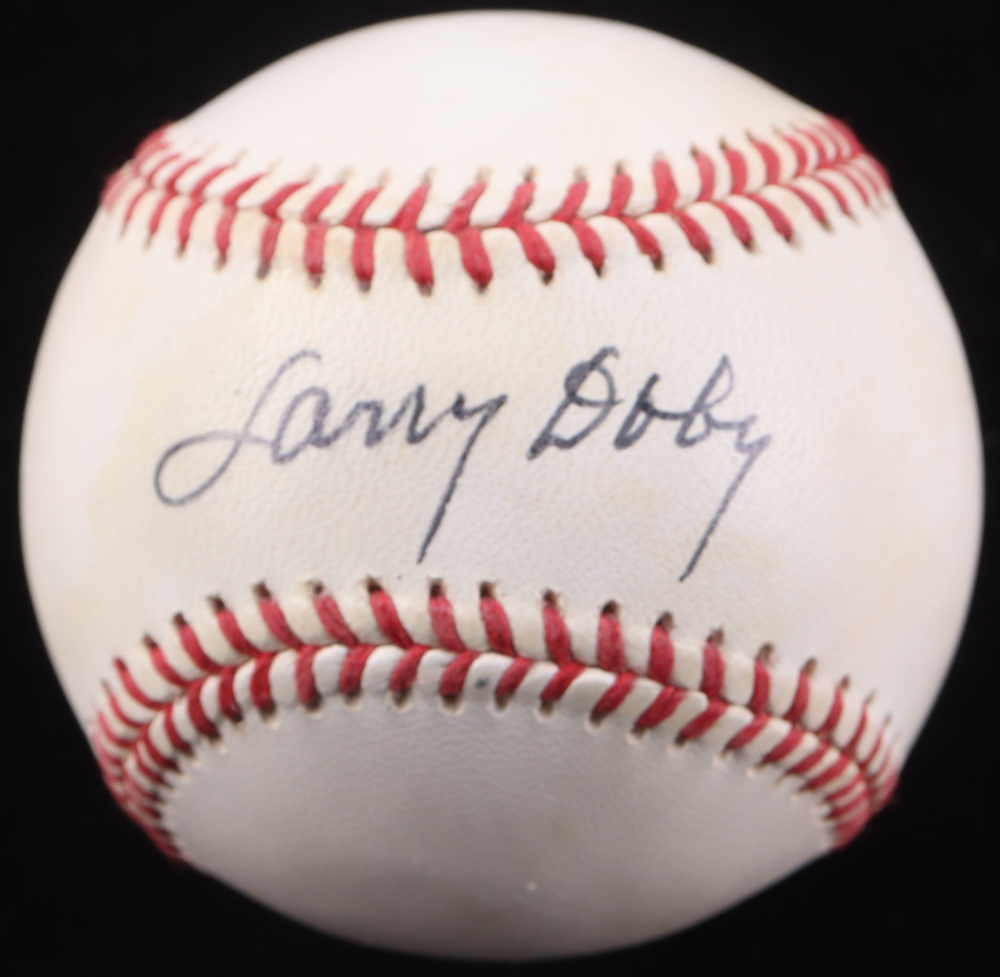 Larry Doby Signed OAL Baseball in Display Case (PSA) at PristineAuction.com Larry Doby Signed OAL Baseball in Display Case (PSA) at PristineAuction.com
