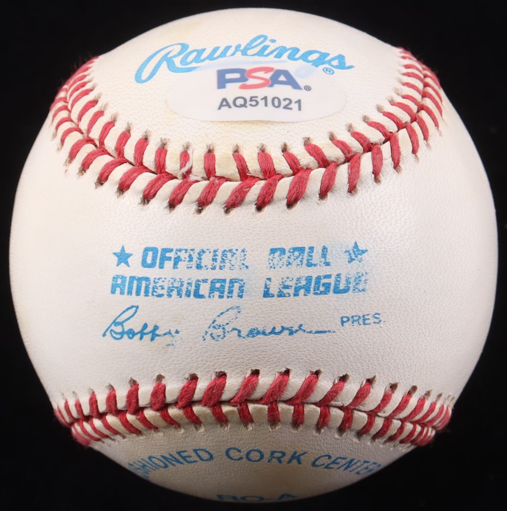 Larry Doby Signed OAL Baseball in Display Case (PSA) at PristineAuction.com Larry Doby Signed OAL Baseball in Display Case (PSA) at PristineAuction.com