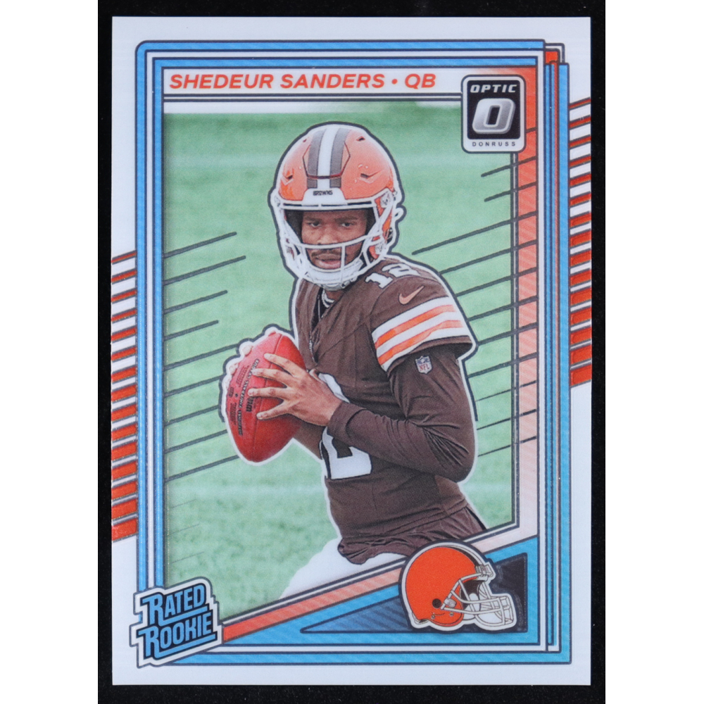 Shedeur Sanders 2025 Panini Donruss Optic RR #203 RC at PristineAuction.com