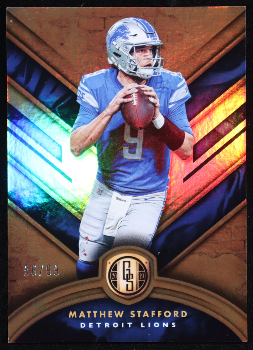 Matthew Stafford 2019 Panini Gold Standard #65 #86/99 at PristineAuction.com Matthew Stafford 2019 Panini Gold Standard #65 #86/99 at PristineAuction.com