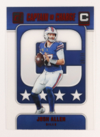 Josh Allen 2024 Clearly Donruss Clearly Captain In Charge Red #2 #11/99 at PristineAuction.com