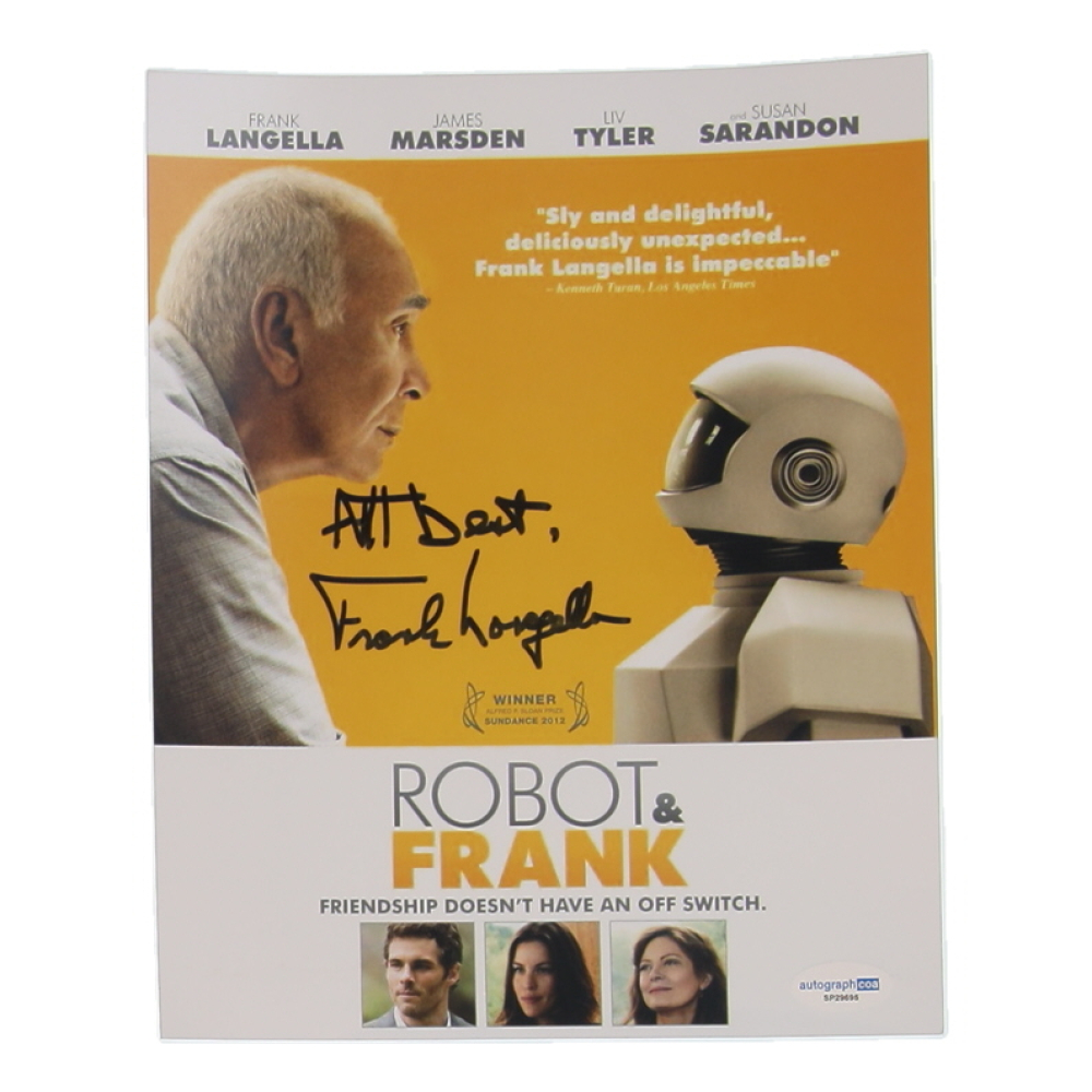 Frank Langella Signed "Robot & Frank" 8x10 Photo Inscribed "All Best" (ACOA) at PristineAuction.com