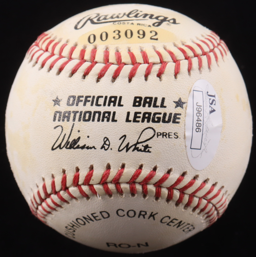 Billy Williams Signed ONL Baseball in Display Case with Cubs Logo Pin (PSA) at PristineAuction.com Billy Williams Signed ONL Baseball in Display Case with Cubs Logo Pin (PSA) at PristineAuction.com