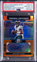 Jalen Hurts 2022 Contenders Optic Perennial Autograph Orange #PCAJH #13/25 (PSA 10 | Auto 10) at PristineAuction.com