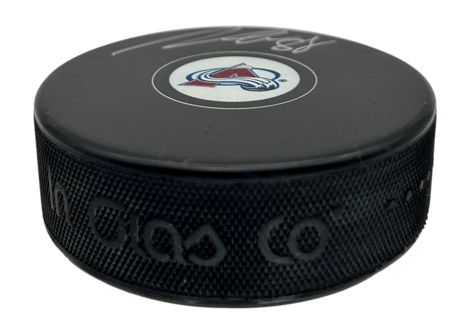 Martin Necas Signed Avalanche Logo Puck (Fanatics) at PristineAuction.com Martin Necas Signed Avalanche Logo Puck (Fanatics) at PristineAuction.com