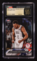 Stephen Curry 2024 Topps Now Olympic Games #22 (CGC 10 | Pristine Black Label) at PristineAuction.com