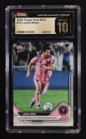 Lionel Messi 2025 Topps Now MLS #76 (CGC 10 | Pristine Black Label) at PristineAuction.com