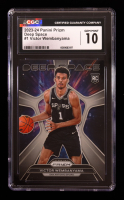Victor Wembanyama 2023-24 Panini Prizm Deep Space #1 RC (CGC 10) at PristineAuction.com