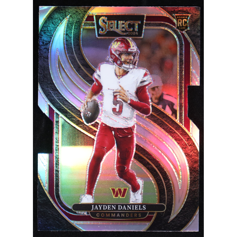 Jayden Daniels 2024 Panini Select Premier Level #112 RC at PristineAuction.com