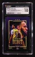 Bronny James Jr. RC / LeBron James 2024-25 Topps Now #1 (CGC 10) at PristineAuction.com