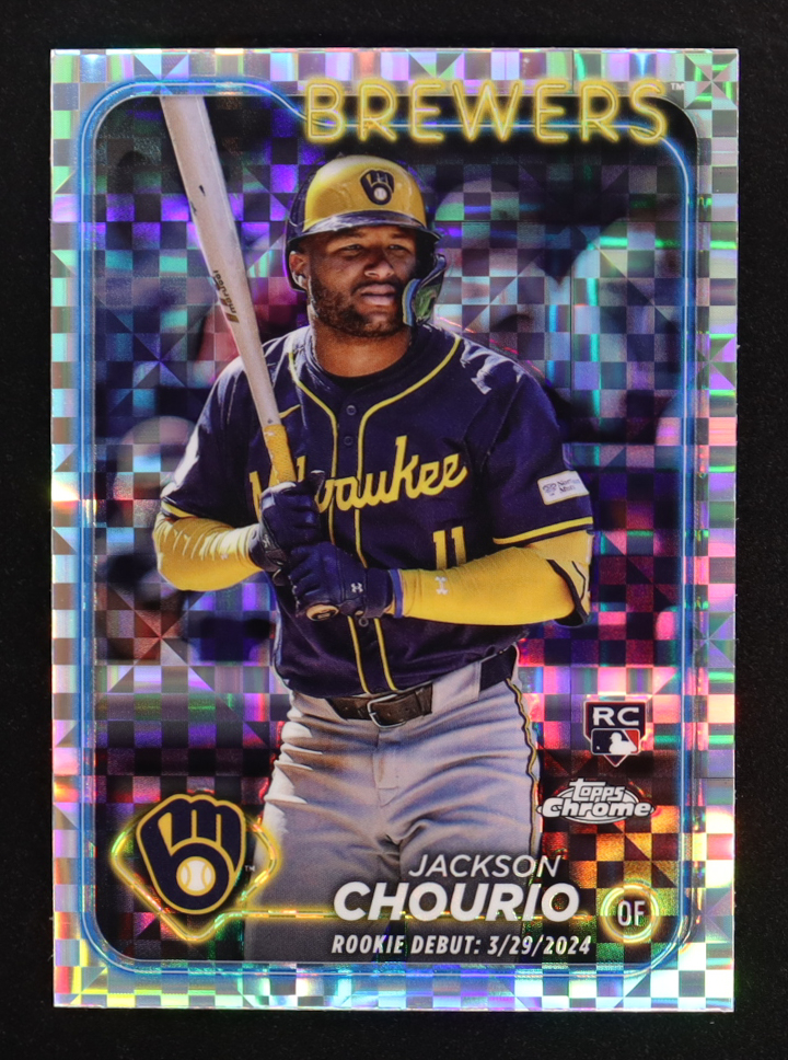 Jackson Chourio 2024 Topps Chrome Update X-Fractors #USC30 RC at PristineAuction.com Jackson Chourio 2024 Topps Chrome Update X-Fractors #USC30 RC at PristineAuction.com