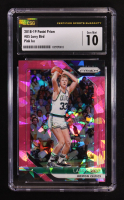 Larry Bird 2018-19 Panini Prizm Prizms Pink Ice #85 (CSG 10) at PristineAuction.com