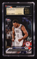 Stephen Curry 2024 Topps Now Olympic Games #22 (CGC 10 | Pristine Black Label) at PristineAuction.com