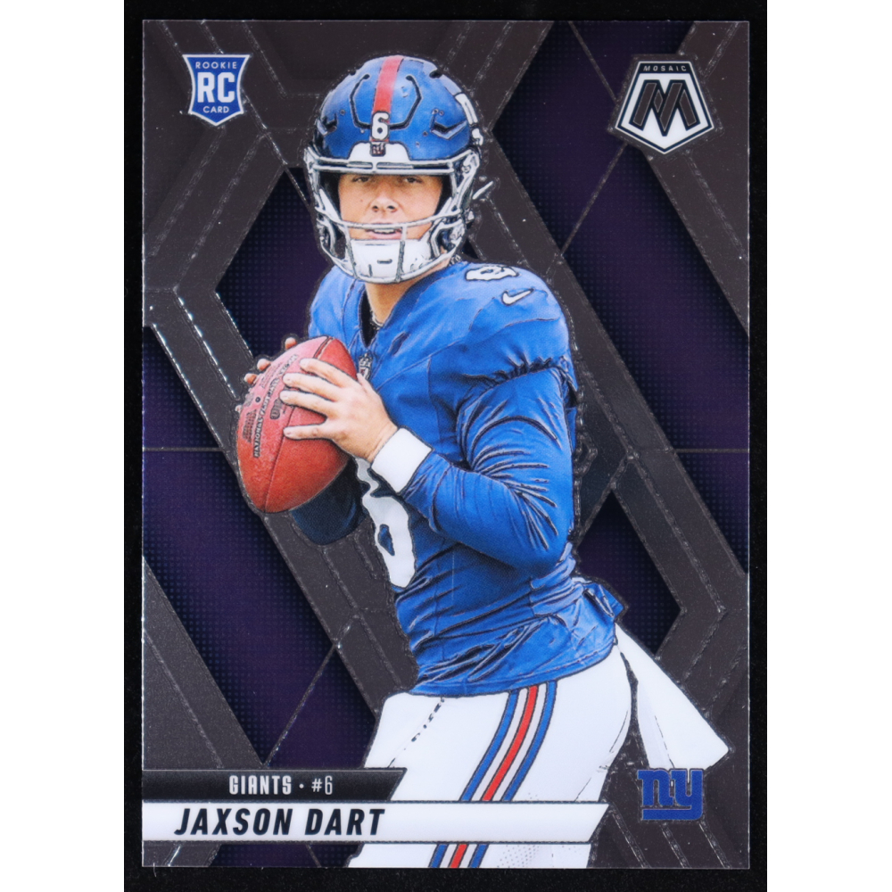 Jaxson Dart 2025 Panini Mosaic Silver #362 RC at PristineAuction.com