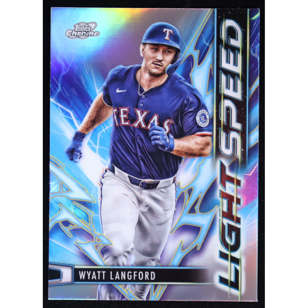 Wyatt Langford 2025 Topps Chrome Light Speed #LS-4 at PristineAuction.com