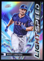 Wyatt Langford 2025 Topps Chrome Light Speed #LS-4 at PristineAuction.com