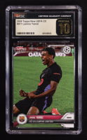 Lamine Yamal 2024-25 Topps Now UEFA Club Competitions #17 RC (CGC 10 | Pristine Black Label) at PristineAuction.com