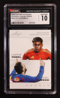 Lionel Messi / Lamine Yamal 2024 Leaf Metal Special Release Exclusive Legends Edition #ELE22 (CGC 10) at PristineAuction.com