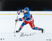 Alexis Lafreniere Signed Rangers 16x20 Photo (UDA) at PristineAuction.com