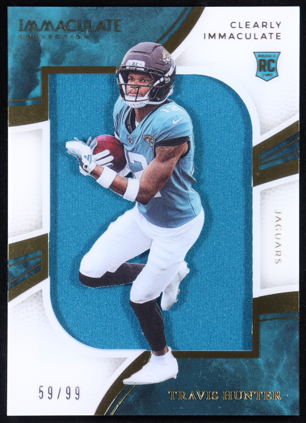 Travis Hunter 2025 Immaculate Collection Clearly Immaculate Rookie Jerseys #36 RC #59/99 at PristineAuction.com Travis Hunter 2025 Immaculate Collection Clearly Immaculate Rookie Jerseys #36 RC #59/99 at PristineAuction.com