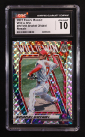 Shohei Ohtani 2021 Panini Mosaic Will To Win Mosaic #8 (CGC 10) at PristineAuction.com