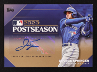 George Springer 2024 Topps Postseason Performance Autographs Gold #PPAGS #23/25 at PristineAuction.com