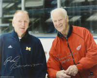 Red Berenson & Gordie Howe Signed "Legends" 16x20 Photo Inscribed "Mr. Hockey" (COJO) at PristineAuction.com