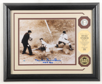 Duke Snider Signed Dodgers Custom Framed Matted Photo Display Inscribed "HOF 80" (Highland Mint) at PristineAuction.com