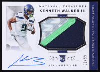 Kenneth Walker III 2022 Panini National Treasures Crossover Rookie Patch Autographs #8 RC #61/99 at PristineAuction.com